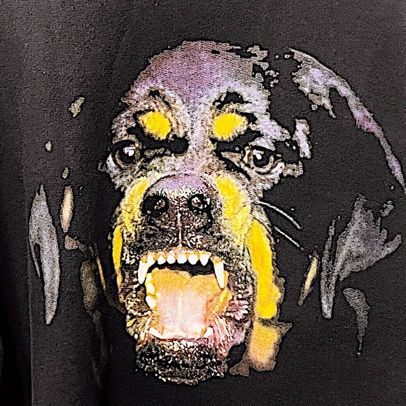 Authentic Givenchy 11 AW Riccardo Tisci Black Rottweiler Oversized Sweatshirt - Picture 2 of 6